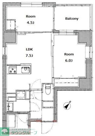 リビオメゾン上野入谷の物件間取画像